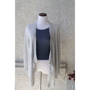 Sonoma Lifestyle Light Grey Knit Cardigan